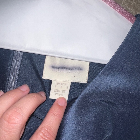 J. Crew Liza Silk Surplice V Formal Bridesmaid Sleeveless Cocktail Dress - Picture 3 of 5